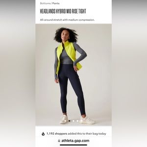 Athleta Headlands Mid Waist Tights